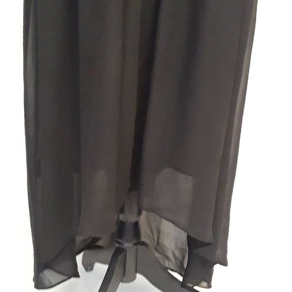 High Low Black and Nude Dress. - Picture 5 of 16